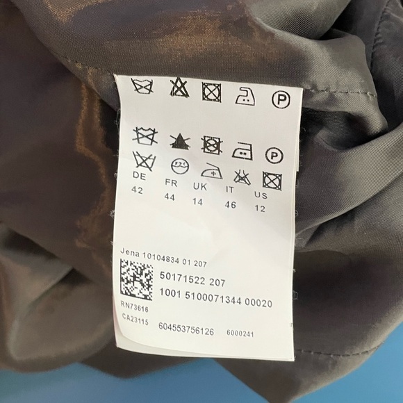 BOSS Hugo‎ Boss Jena Wool Blend Blazer in Black Size 12 - Picture 5 of 9